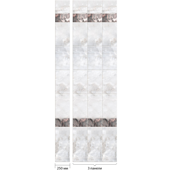 Панель ПВХ Аметист 106  250*2700*8 Кронос 1/10