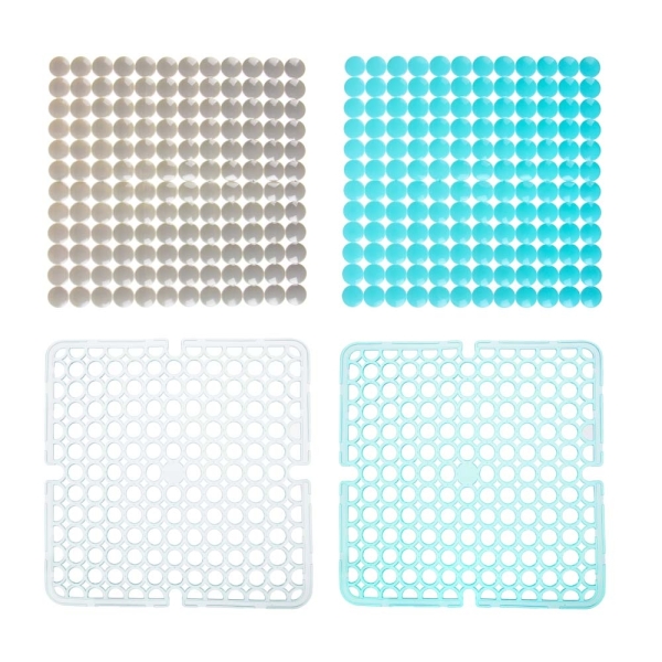 Коврик в раковину противоскользящий тм VETTA Кругляш, ПВХ, 27x27см, 28х28см, 4 цвета