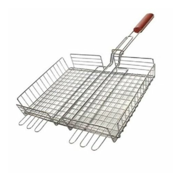 Решетка для гриля и барбекю высокая 55(+3) 31*24*6см G1-02C