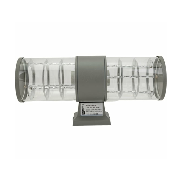 Светильник св/д уличный НБУ ART-2хA60-GR  IP54 алюминиевый серый  IN HOME