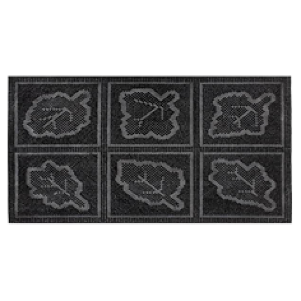 Коврик резиновый 40*60 (Листья)