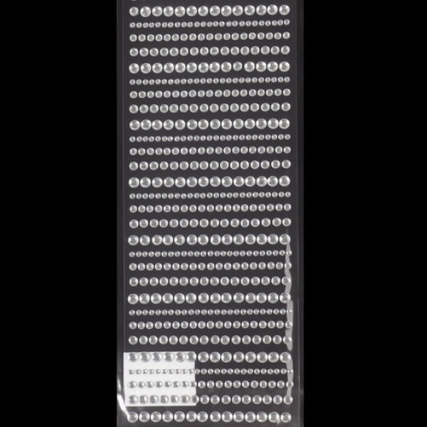 Стразы для декора 27*10мм на клеевой основе серебро QF