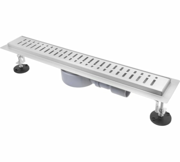 Трап линейный 550*70мм поворотный выпуск 40/50мм нерж.решетка черный комб.затвор MPF