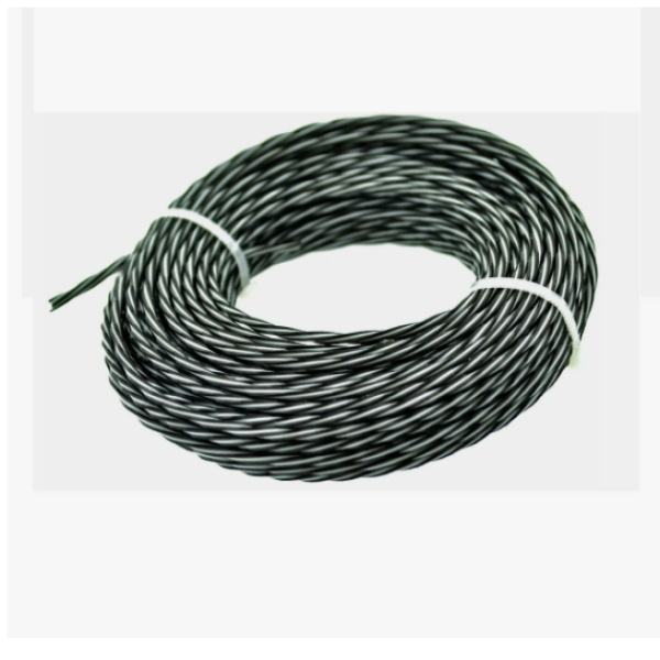 Леска для триммера 2,4мм витой квадрат двухкомпонентная 15м  Дед Банзай