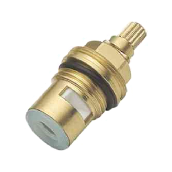 Кран-букса для смесителя 1/2" 8мм 2 резьбы 15 шлицов 90° L52-2 LEDEME