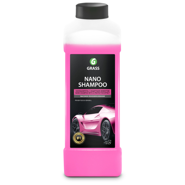 Автошампунь для бесконтактной мойки 1л Nano Shampoo Grass