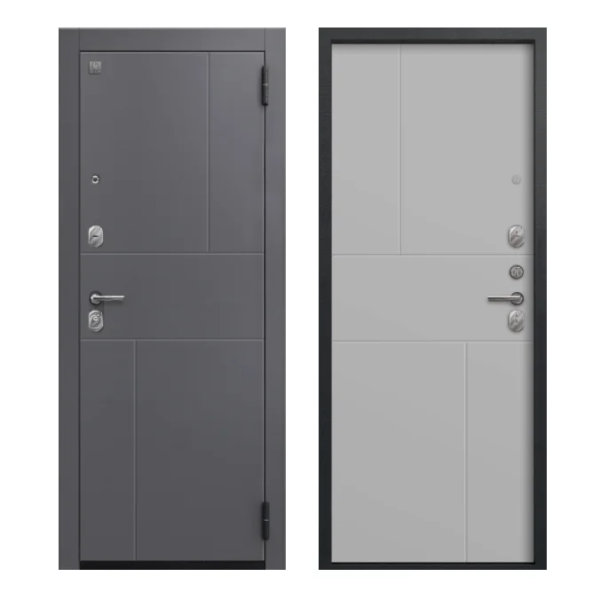 Дверь A-11 Кашеми графит/Кашемир сильвер 860*2050 L Центурион