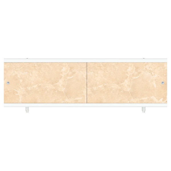 Экран под ванну 170см мрамор бежевый Кварт