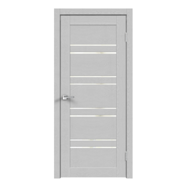 Грей Эмалит текстурный полотно LINEA 8 зеркало 700х2000 VellDoris