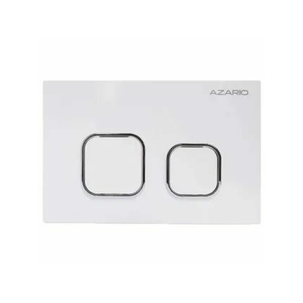 Кнопка смыва белый глянец (квадратная) AZ-ABS-002-W (к СИ AZ-G12 и AZ-TS006T) Нью-ТС AZARIO