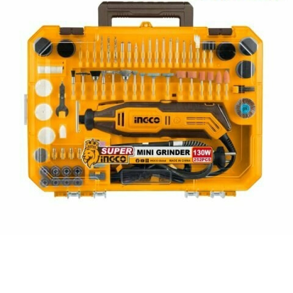 Гравер электрический 130Вт 10000-32000об/мин оснастки 252 предмета INGCO