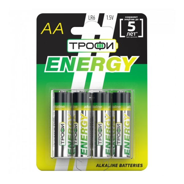 Батарейка алкалин AA LR6 316 BL4 ECO ENERGY Трофи