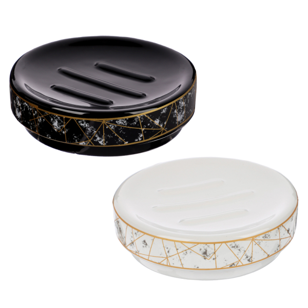 VETTA Мыльница "Ла Рош 2", керамика, 2 дизайна (без мет.)