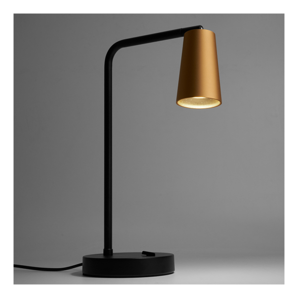 Светильник настольный 35Вт GU10 золото/черный 263*150*398 Feron DE185