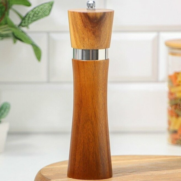 Мельница для специй Magistro Wooden, 5,5×21 см, керамический механизм
