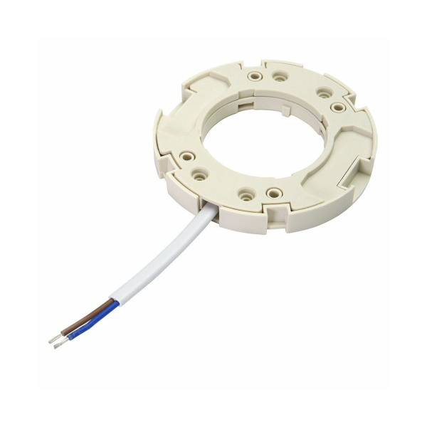 Патрон GX53 огнеупорный пластик медь белый 75*10 длина провода 150мм LH50 Feron