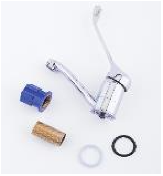 Смеситель для кухни однорычажный высокий излив латунь 3745 SANDAY