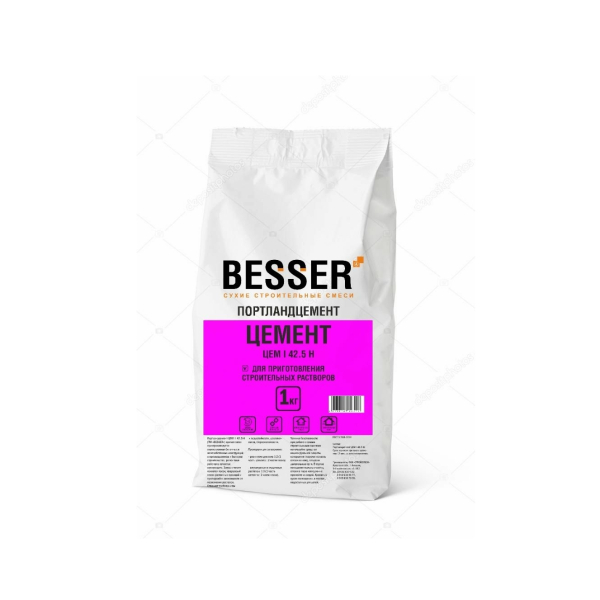 Цемент М500 Ц2 2 кг "ТМ "BESSER"