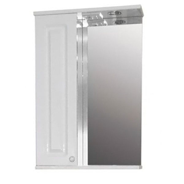 Зеркало-шкаф Наталия 50 белый правый GOTA ROCIO