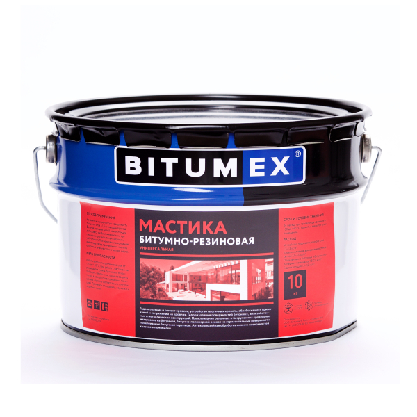 Мастика битумо-резиновая BITUMEX (10 кг.)