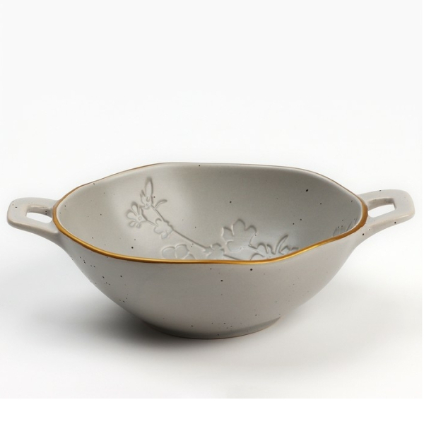 Тарелка глубокая керамическая Dolce Ceramo. «Сканди», 21 х 15 х 5,8 см, 400 мл