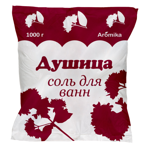 Соль для ванн 1000г ДУШИЦА AROMIKA