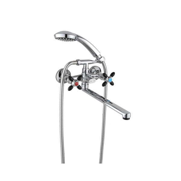 Смеситель для ванны маховик длинный излив D2171-7 DIKALAN