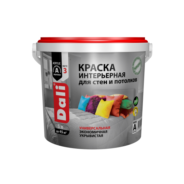 Краска ВД интерьерная  5л база А Dali