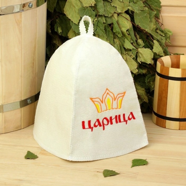 Шапка для бани и сауны Царица ДОБРОПАРОВЪ