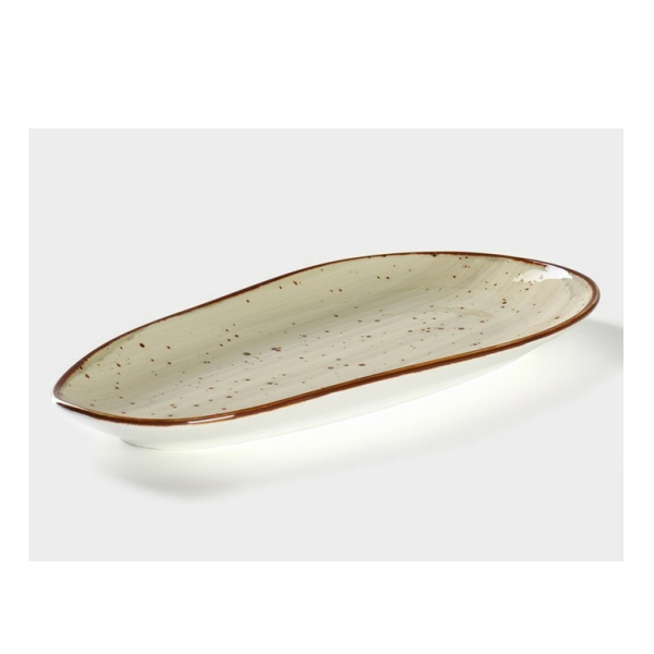 Блюдо фарфоровое овальное Magistro Mediterana, 33,5×17см, цвет бежевый