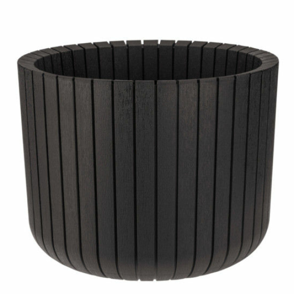 Кашпо IDEA "Шато" d-250мм 8л коричневый ротанг М3039