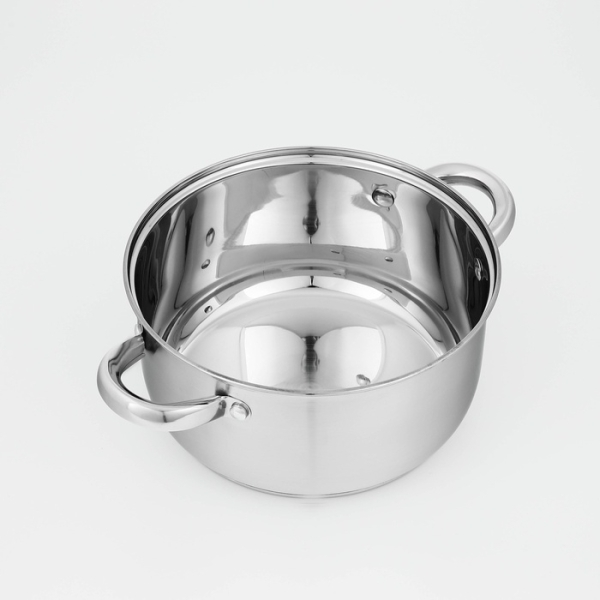 Кастрюля 3,2л нержавеющая сталь с крышкой капсульное дно индукция Сильве Доляна