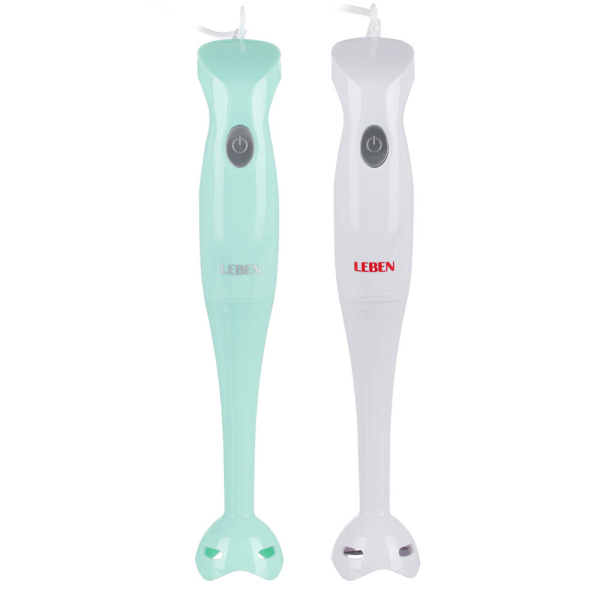 LEBEN Блендер погружной 200Вт, 1 скорость, лезвия нерж.сталь, 2 цвета