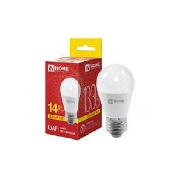 Лампа св/д Е27 LED-шар-deco 14Вт 3000К  IN HOME