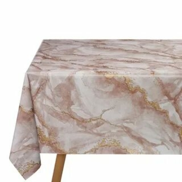 Клеенка ПВХ нетканая основа 1,40*20м мрамор коричневый 179D Dekorama