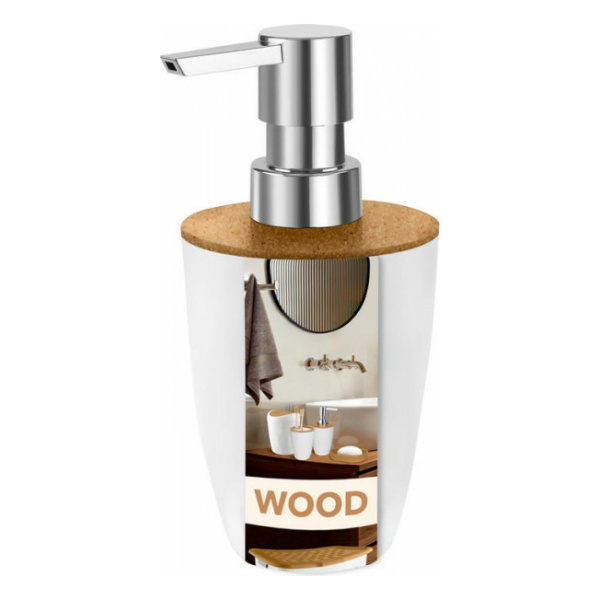 Дозатор для жидкого мыла пластик Wood Keeplex