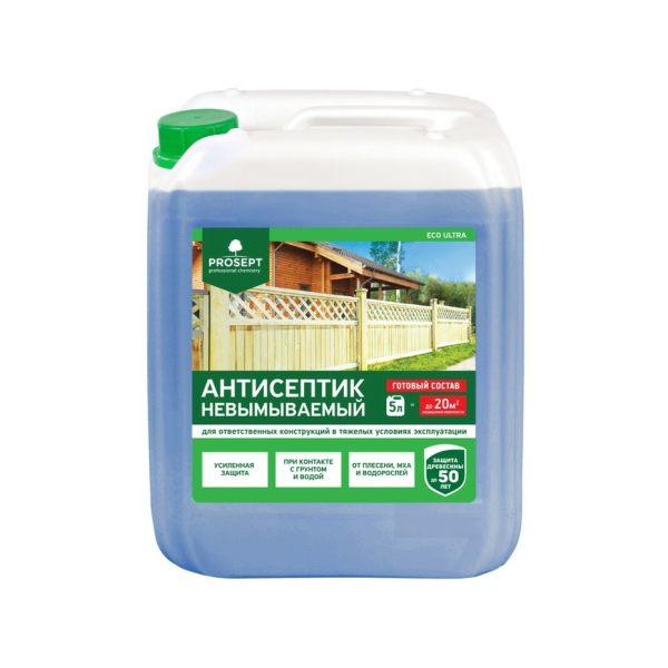 Антисептик 5л невымываемый для ответственных конструкций Prosept Eco Ultra