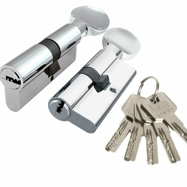 Цилиндровый механизм 120 (60/60)  К/В SEZAM STANDART 501хром