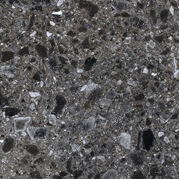 Terrazzo K-333 Dark Grey / Темно-серый 600*600 керамогранит Kerranova