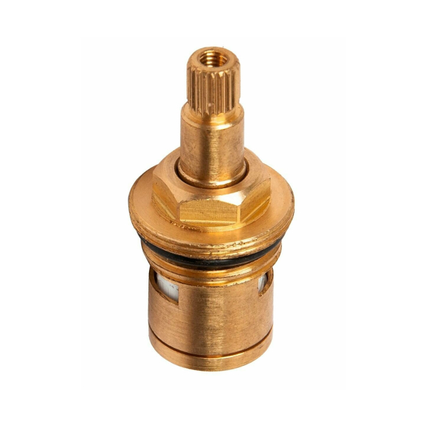 Кран-букса для смесителя 1/2" 2 резьбы 20 шлицов 180° P51-1