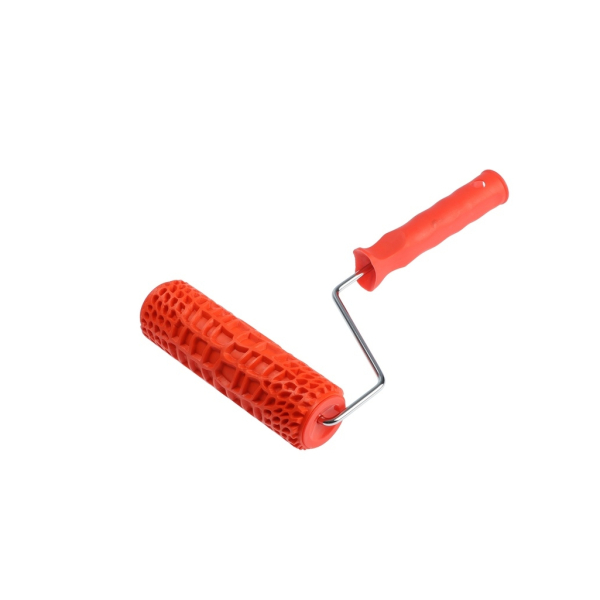 Валик декоративный резиновый с ручкой 180мм d6мм Змея Тундра