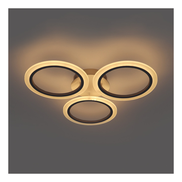 Люстра светодиодная  72Вт 2000-6000K ПДУ Flow Feron