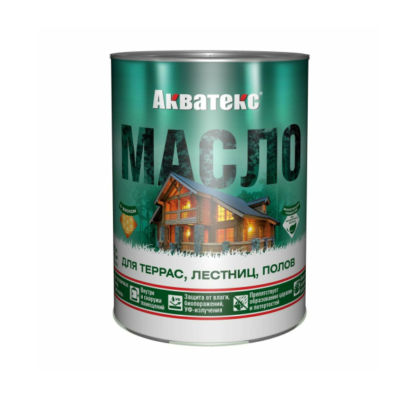 Масло для террас и полков 0,75л Акватекс