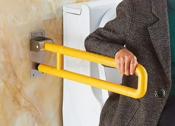 Поручень откидной настенный пластик 1W011-Y DIKALAN