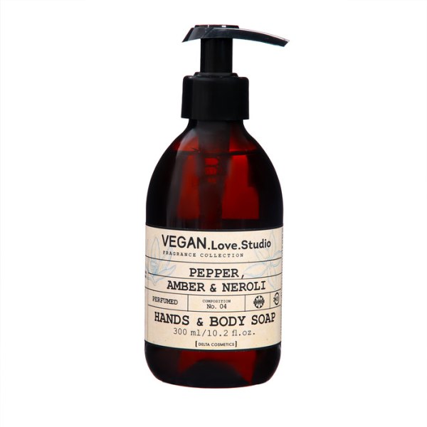 Мыло для рук и тела парфюмированное VEGAN love studio перец, амбра, нероли, 300 мл 10350411