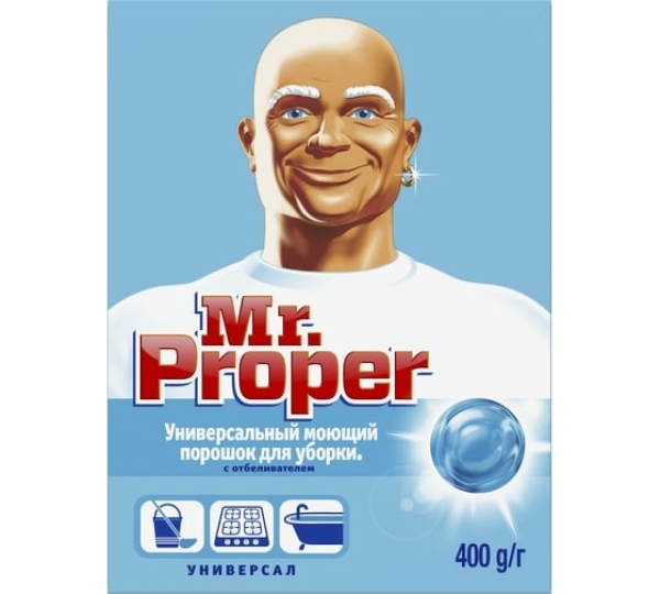 Порошок чистящий Mr.Proper Универсал с отбеливателем 400гр