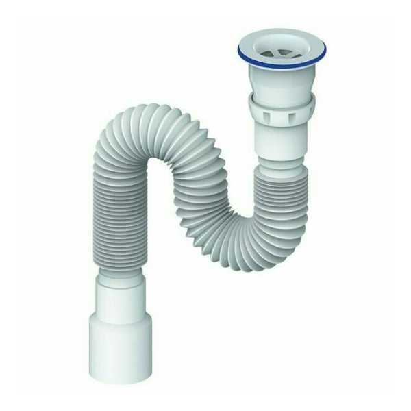 Гофросифон 1-1/2"*40/50мм 800мм с пластиковым выпуском D220P UNICORN