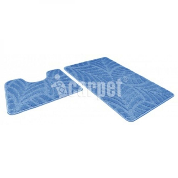 Набор ковриков для ванной 50*80/50/40см синий 56 Актив 001 SHAHINTEX