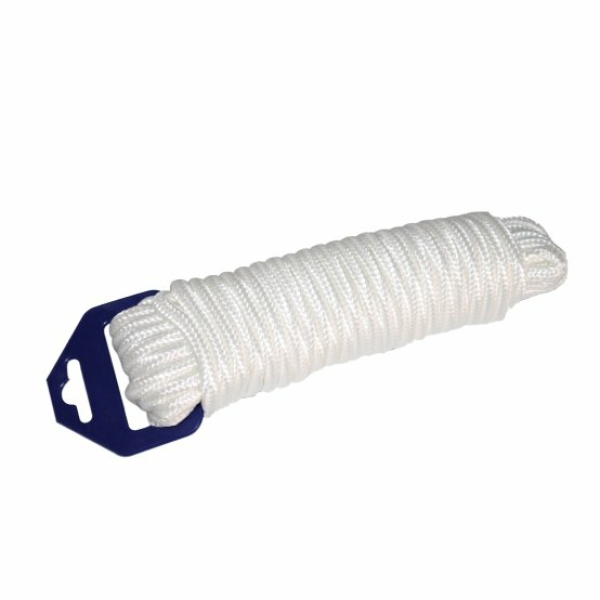 Веревка бельевая 6мм 10м белая Baizheng