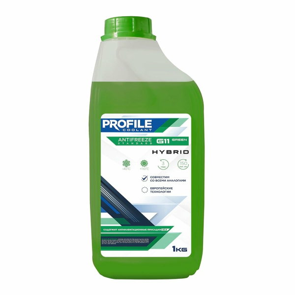 Антифриз зеленый G11 1кг PROFIle STANDARD